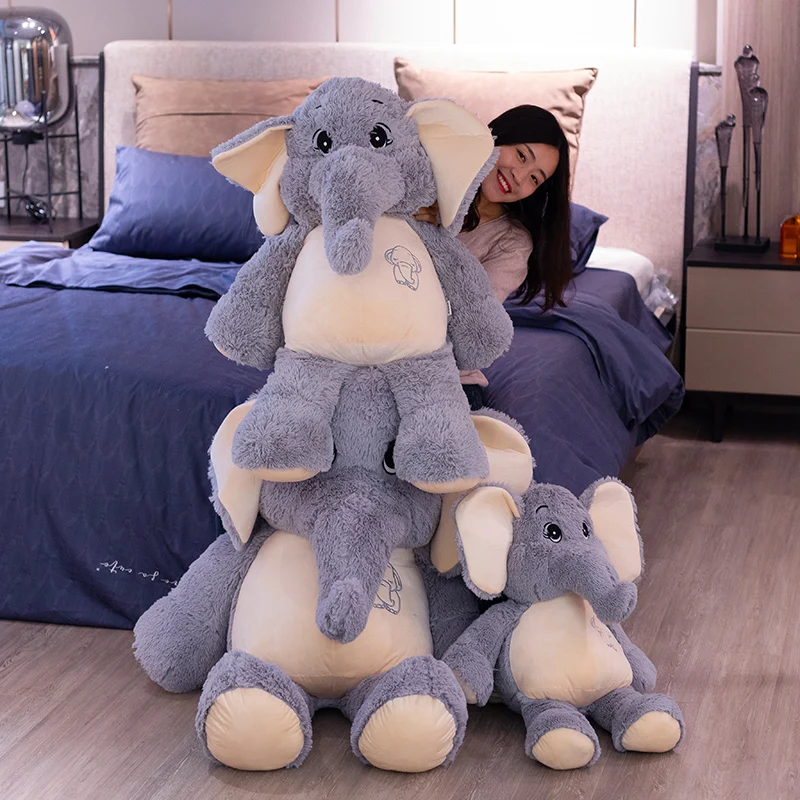 

Kids Elephant Soft Pillow Large Elephant Toys Stuffed Animals Plush Toys Baby Plush Doll Infant Toys Children Gift Drop Shipping