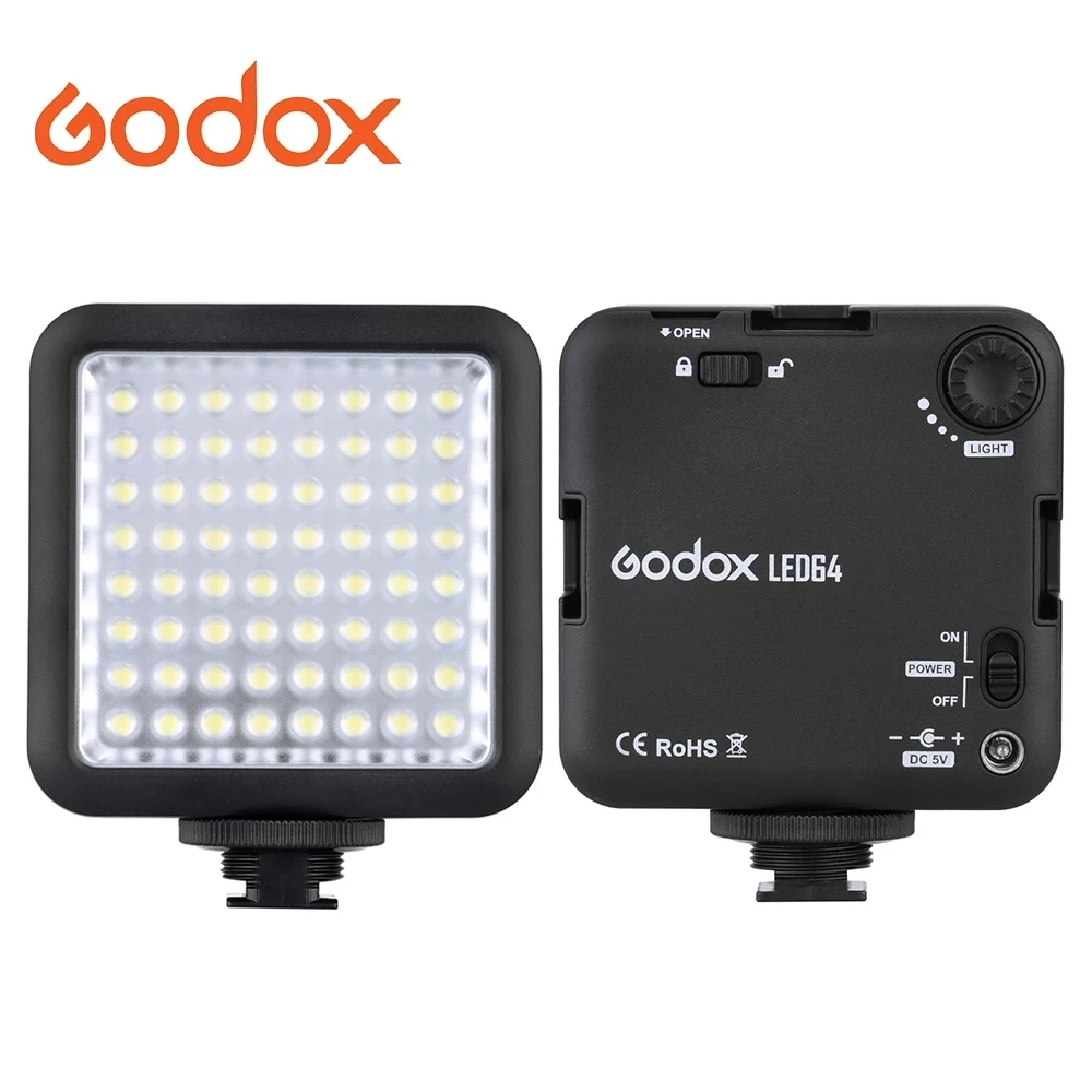 

Godox LED64 64 LED Video Light for DSLR Camera Camcorder mini DVR as Fill Light for Wedding News Interview Macrophotography