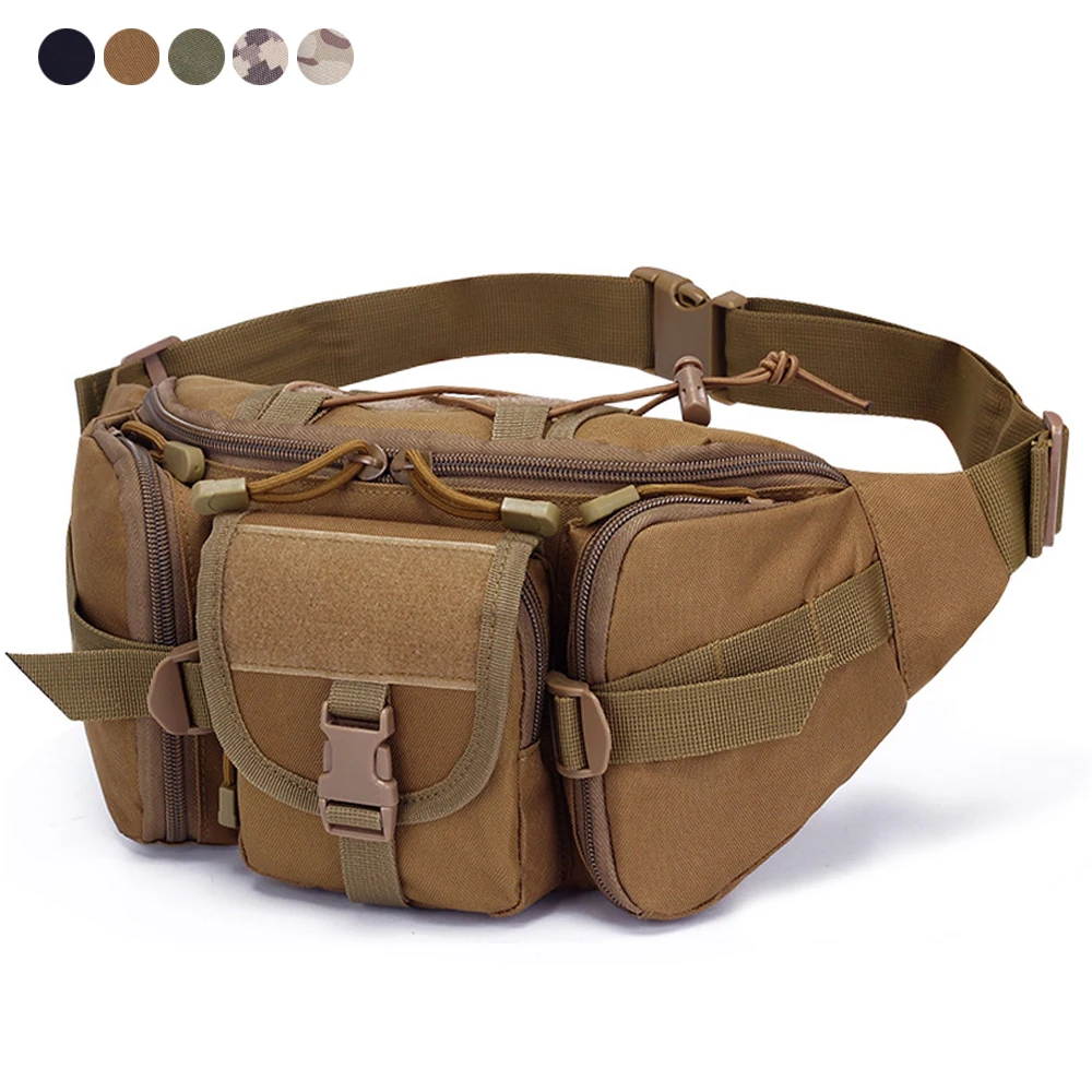 

Tactical Waist Bag Fanny Pack Large Capacity Outdoor Hiking Travel Military Waist Bag Hunting Belt Pouch wiht Adjustable