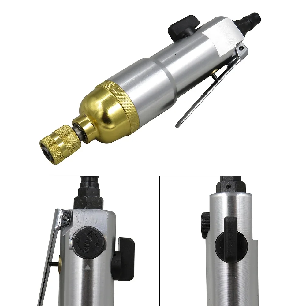 

KP-8041 1/4" Pneumatic Air Screwdriver Straight Hand Industrial 10000rpm Reversible Screw Driver