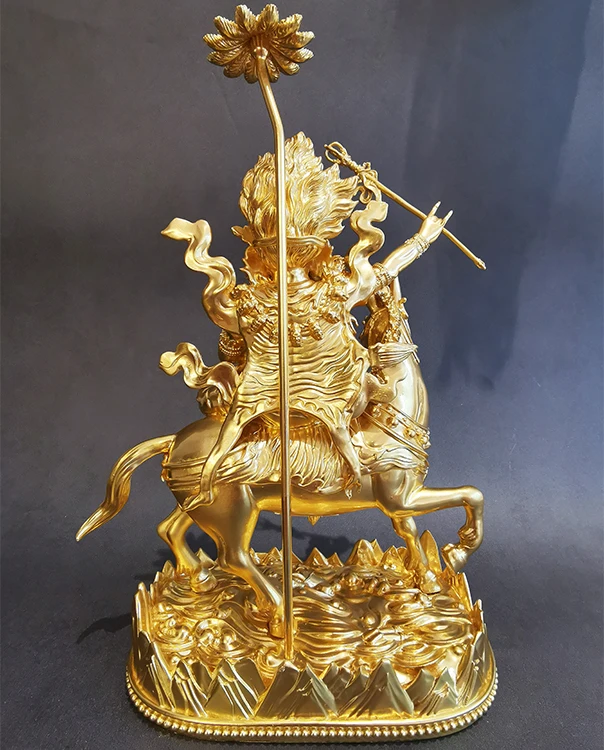 

Позолоченный благоприятный протектор небесной матери дхарма, тибетские украшения Будды, поделки для домашнего поклонения