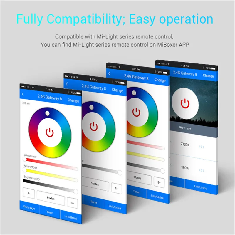 Беспроводное управление внешним аккумулятором Miboxer Поддержка IOS/Android