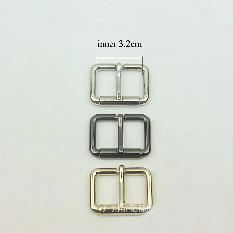 

10pcs 32mm Pin Belt Buckle for Bag Straps Ring 1.2 inch Adjust Roller Slider Buckles DIY Clothing Belts Leather Sewing Accessory