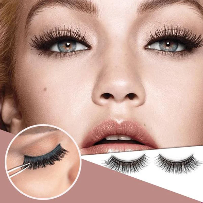 Hot sale Glue-free Self-adhesive 3D False Eyelashes Reusable Natural Long No Residue On The Skin Create Charming Look | Красота и
