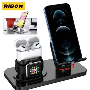 3 in 1 desktop phone charge for iphone 12 13 pro 8 11max xr xs usb chargerfor watch airpods iwatch apple dock station dock free global shipping