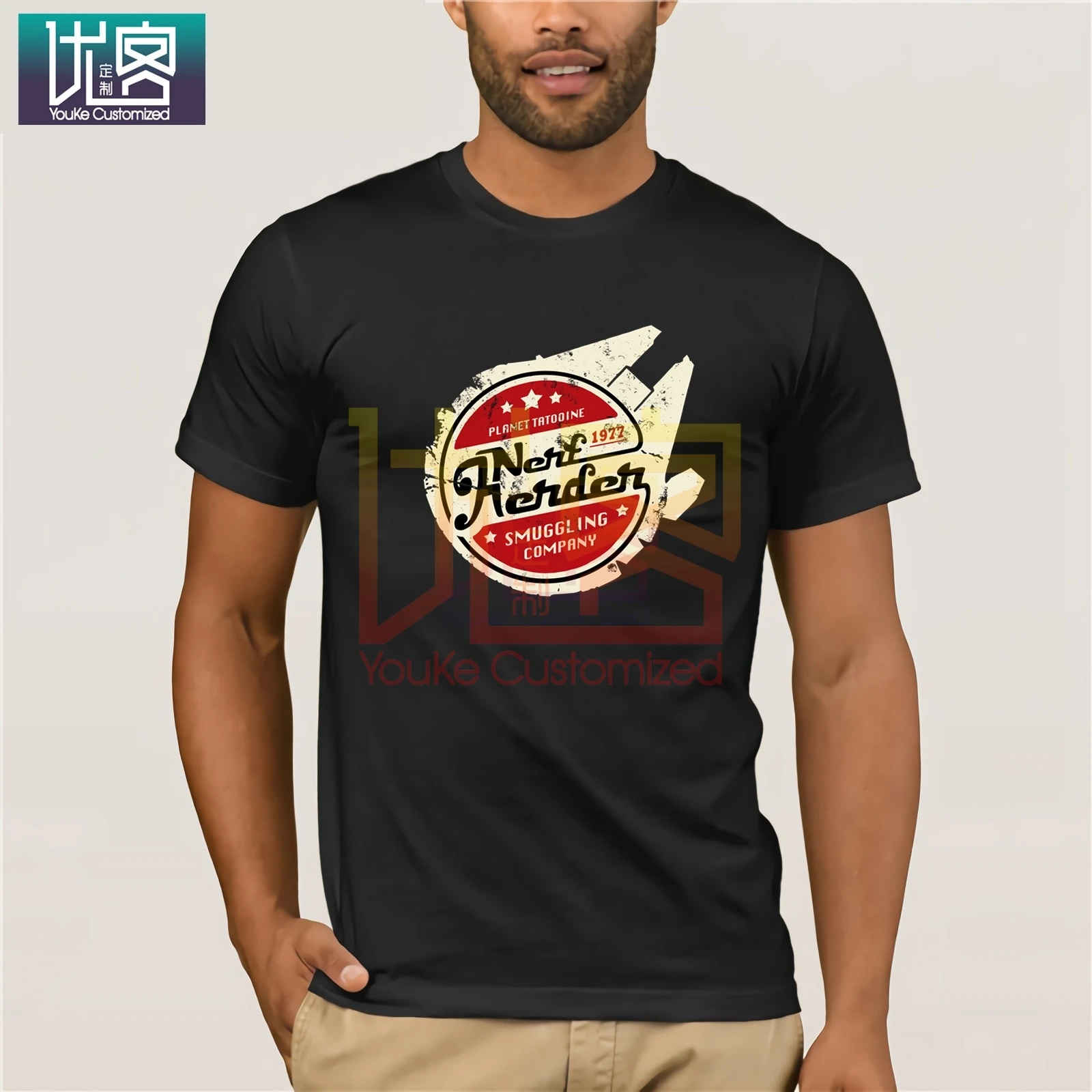 Мужская Повседневная футболка Nerf Herder в стиле хип хоп с надписью Masks|Мужские