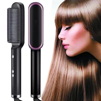 professional hair straightener brush fast heating curler electric straightening beard comb smoothing beauty hair curing tool