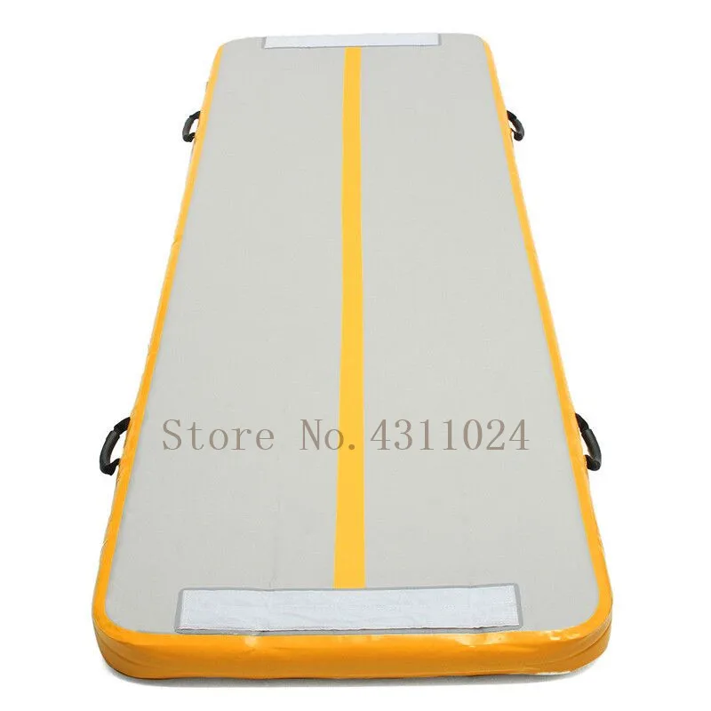 Дешево Бесплатная доставка, надувной гимнастический коврик 5x2x0,2 м, воздушный коврик для гимнастики с насосом