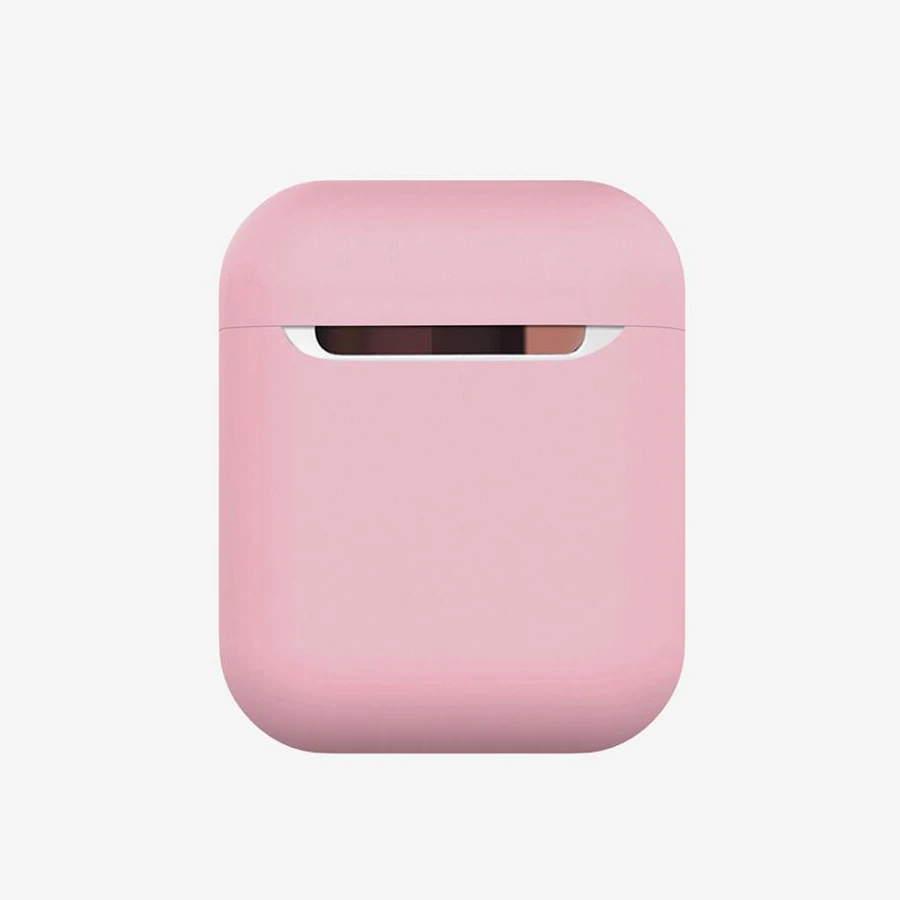 pink Роскошный силиконовый чехол для Apple AirPods, защитный чехол s для Apple Air Pod, аксессуары для наушников Bluetooth - Цвет: pink