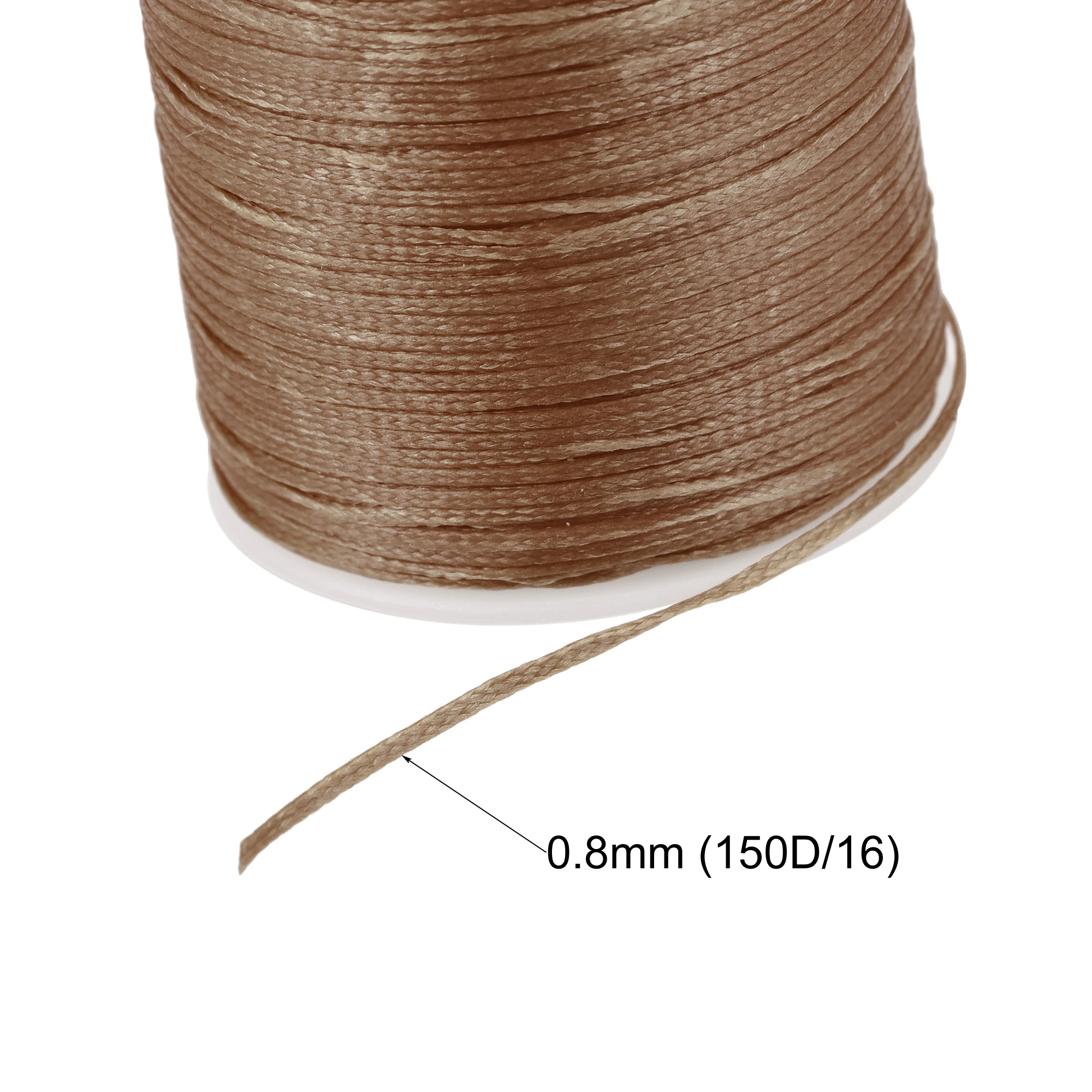 Uxcell Leather Sewing Thread 98 Yards 150D/0.8mm Polyester Waxed Cord for Manual and Machine Dim Gray | Дом и сад