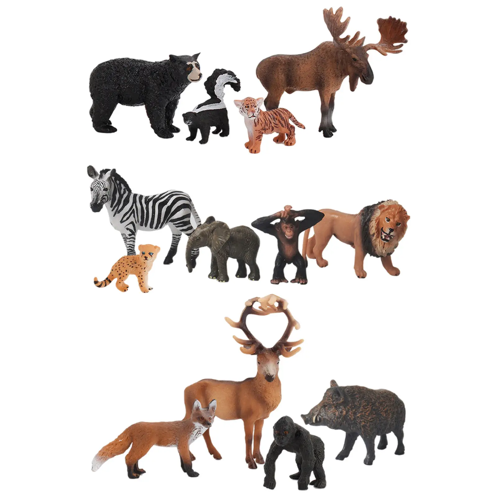 

Realistic Wild Animal Model Mini Educational Collection Zebra