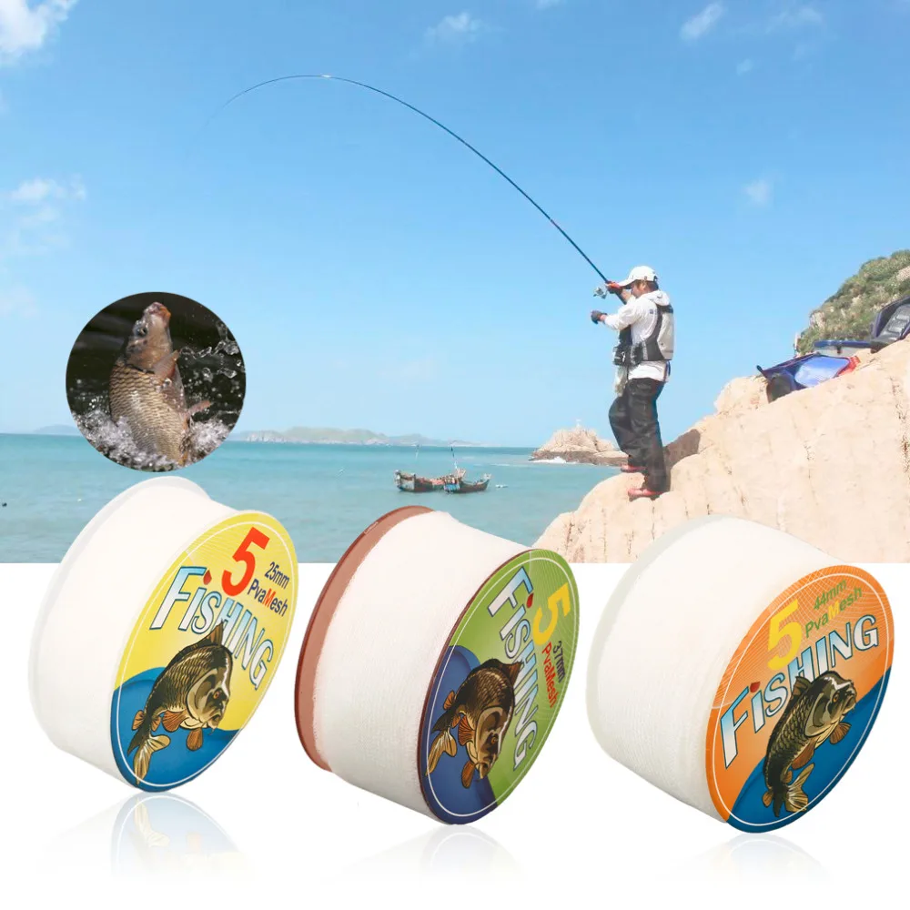 Новинка 2021 прочная и долговечная белая сетка для ловли карпа 25 мм 5 метров