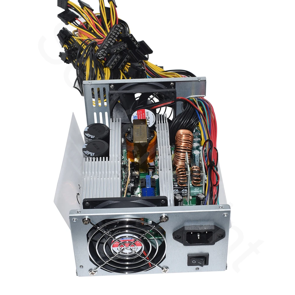2000W блок питания ATX Питание 2000 Вт Antminer PSU для ПК Биткойн Майнер R9 380 390 RX 470/480 570 1060 A6 A7