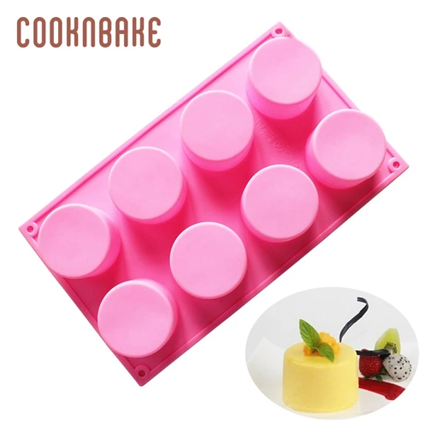 CDSM-568 COOKNBAKE цилиндр силиконовая форма для торта Мыло Круглый Желе Пудинг Форма для конфет лед шоколад хлеб украшения торта - Цвет: CDSM-568