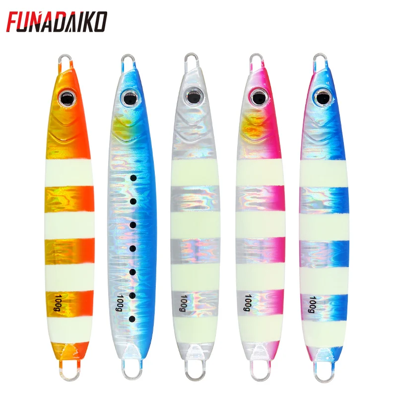 Рыболовная приманка FUNADAIKO fish jig isca искусственная светящаяся в виде зебры