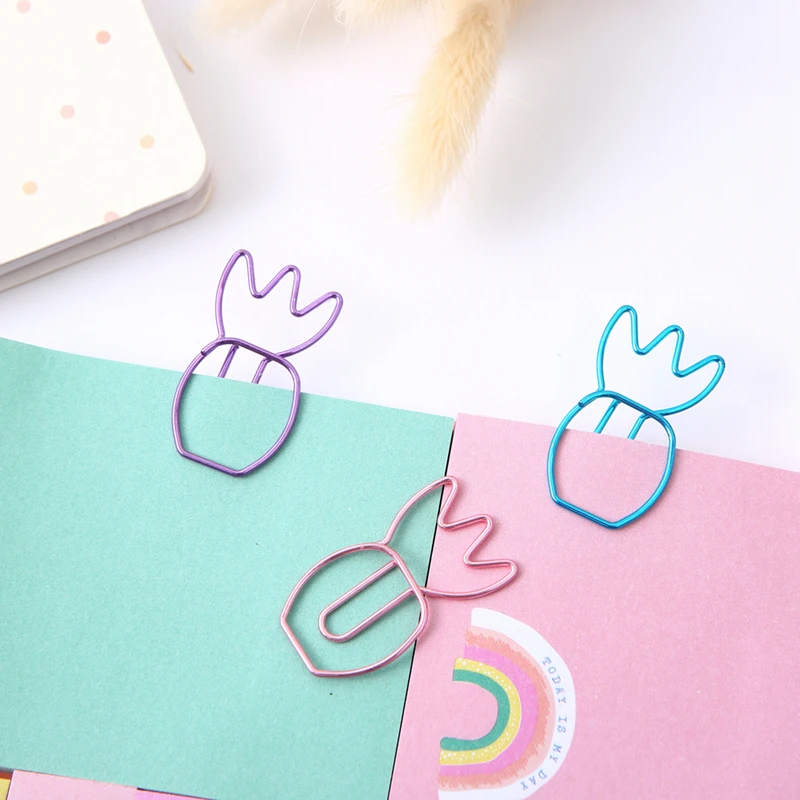 

9pcs/pack MOGII Novelty Office Accessories Supplies Cute Stationery Clips Colorful Decorative Paper Clips for School