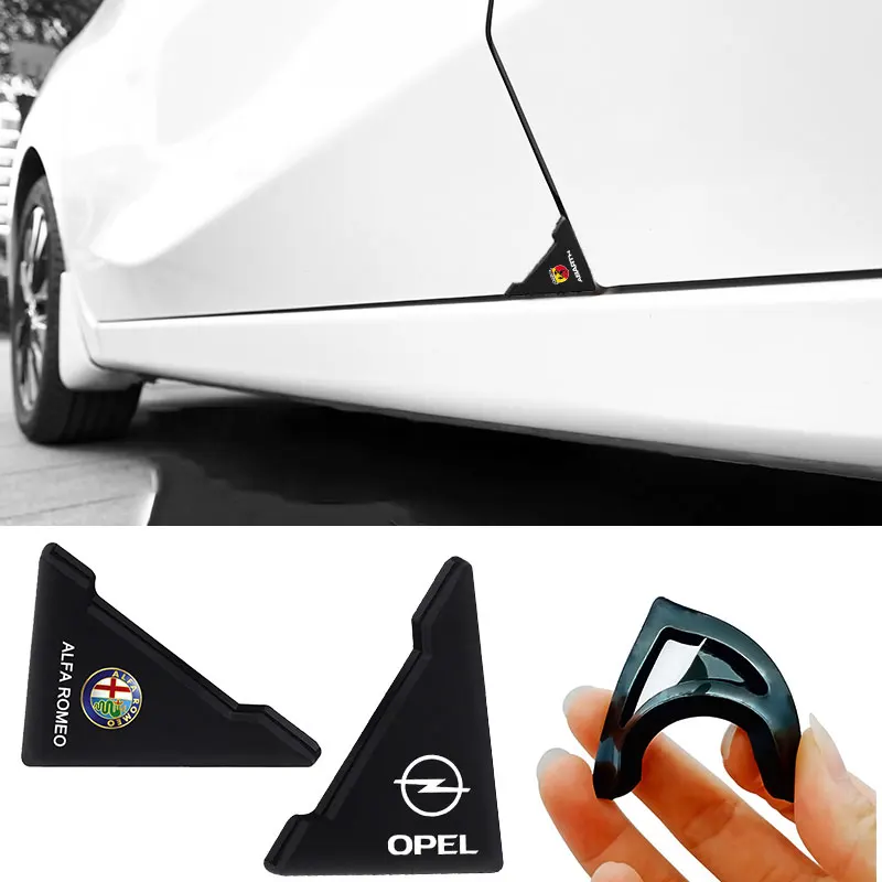 2 шт. защитные наклейки на углы автомобильных дверей для Audi S A6L A4L A3 A4 A7 A5 Q3 Q5L Q7 Q2L S4 S5