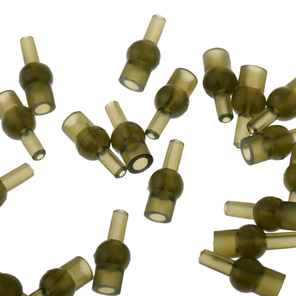 20pcs Tulip Beads Quick Change Rubber Cap Knot Protector for Carp Fishing | Спорт и развлечения