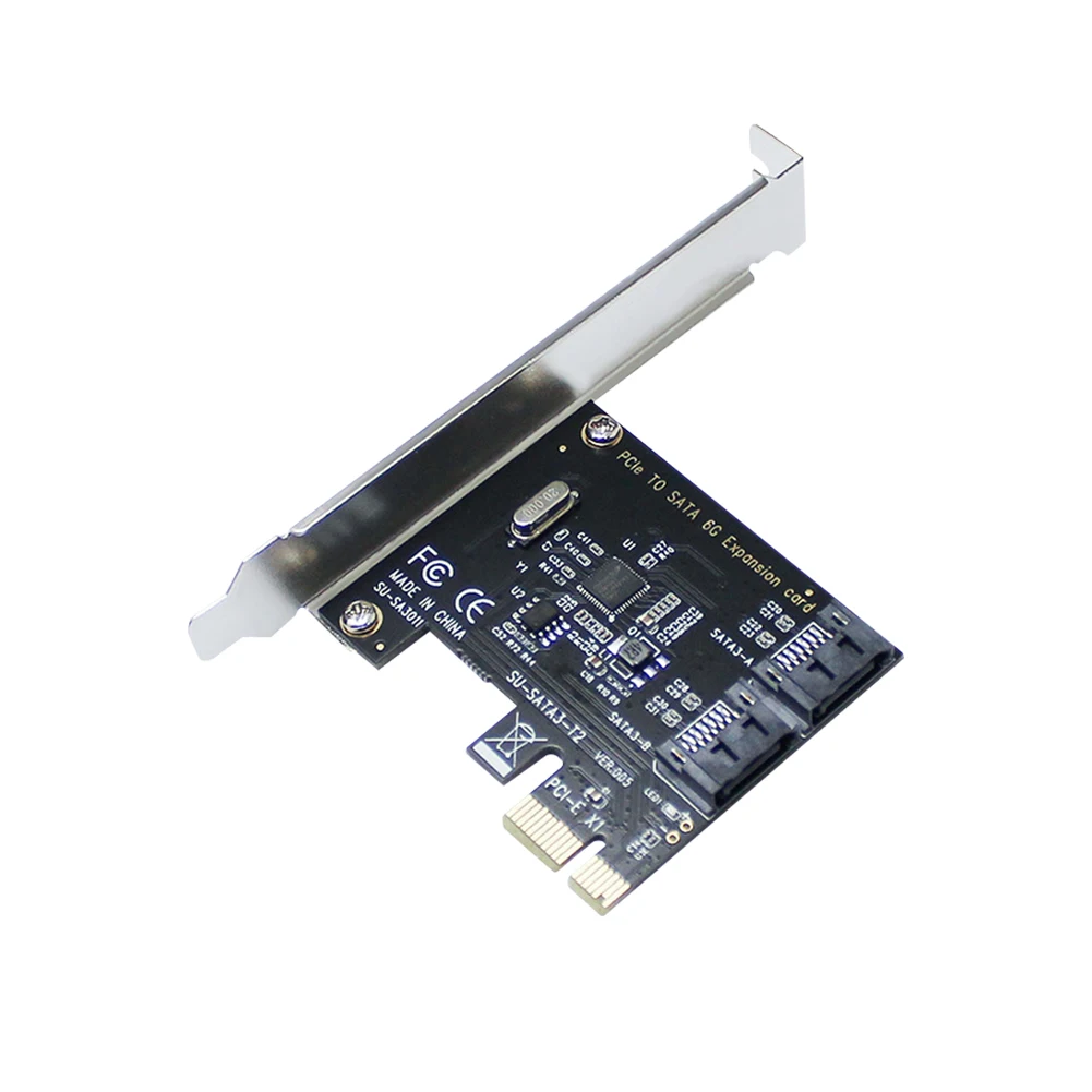 

Плата расширения с 2 портами SATA PCIe PCI Express на SATA