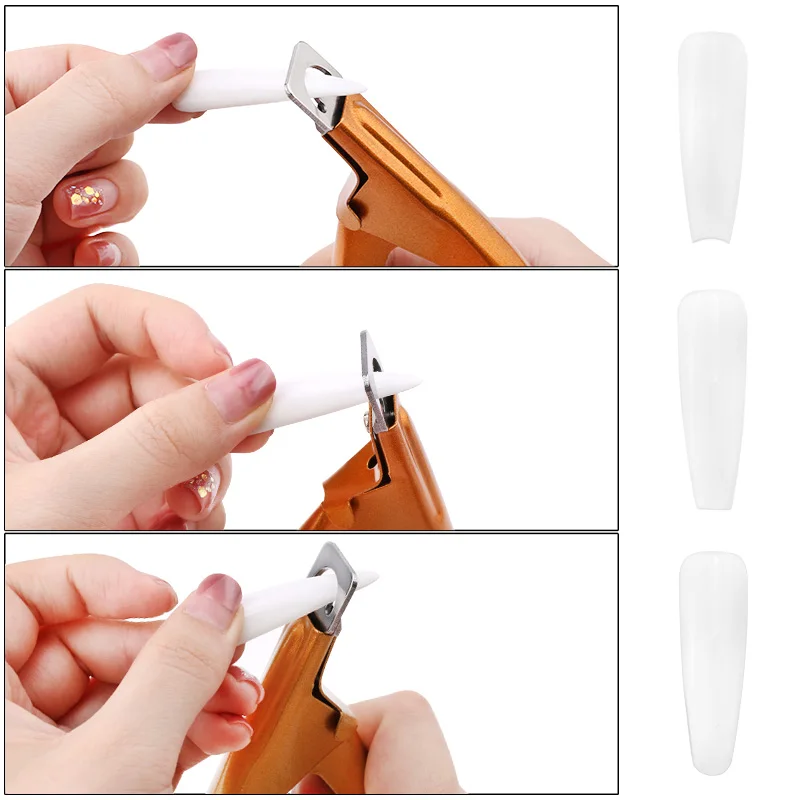 Nail Art Clipper French UV Gel False Tips Cutter Edge Cutters Manicure Colorful Stainless Steel Tools | Красота и здоровье