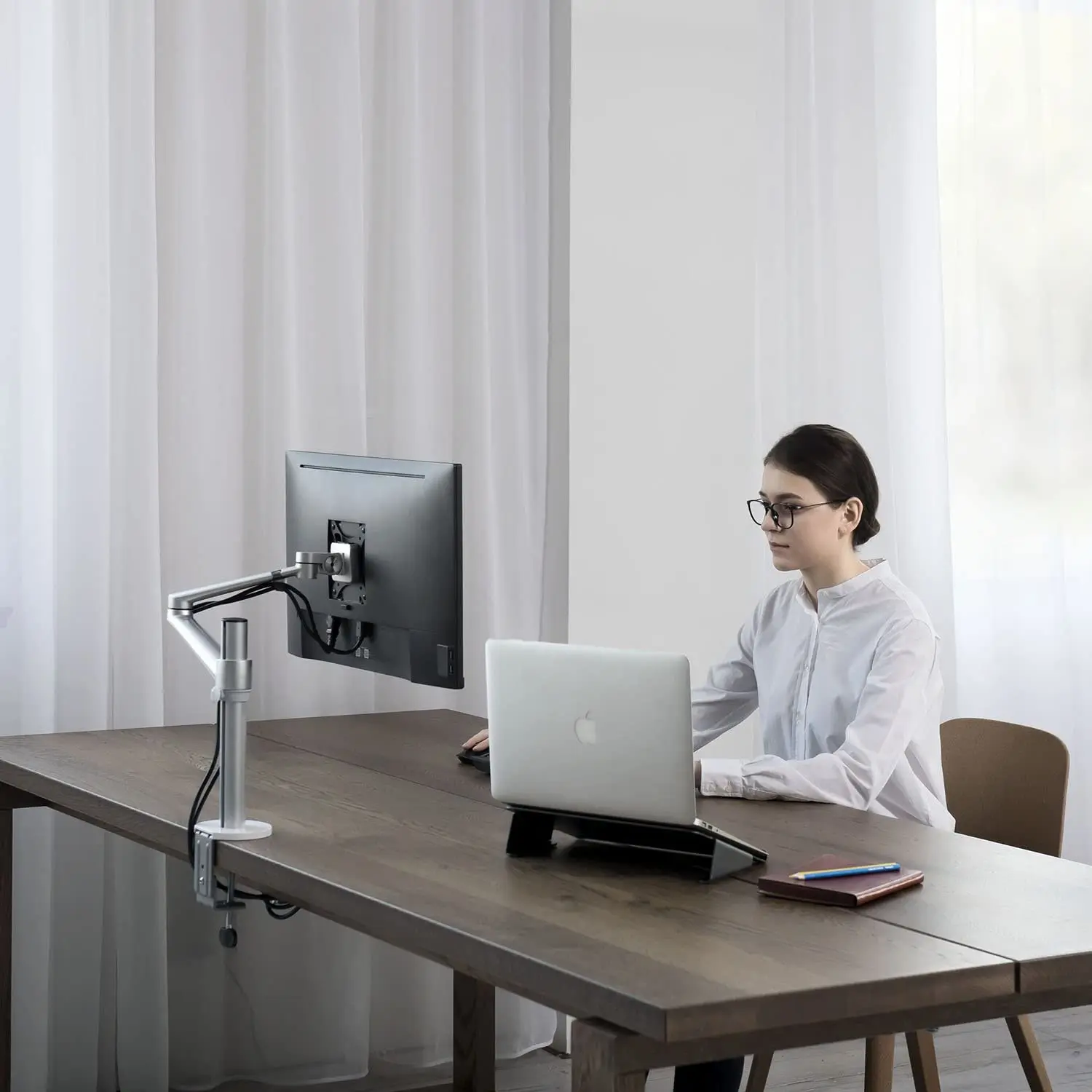 OA-3S Adjustable Aluminium 10"-32" LCD Monitor Tilt and Swivel Desk Mount Arm Stand Bracket Loading 7KG | Компьютеры и офис