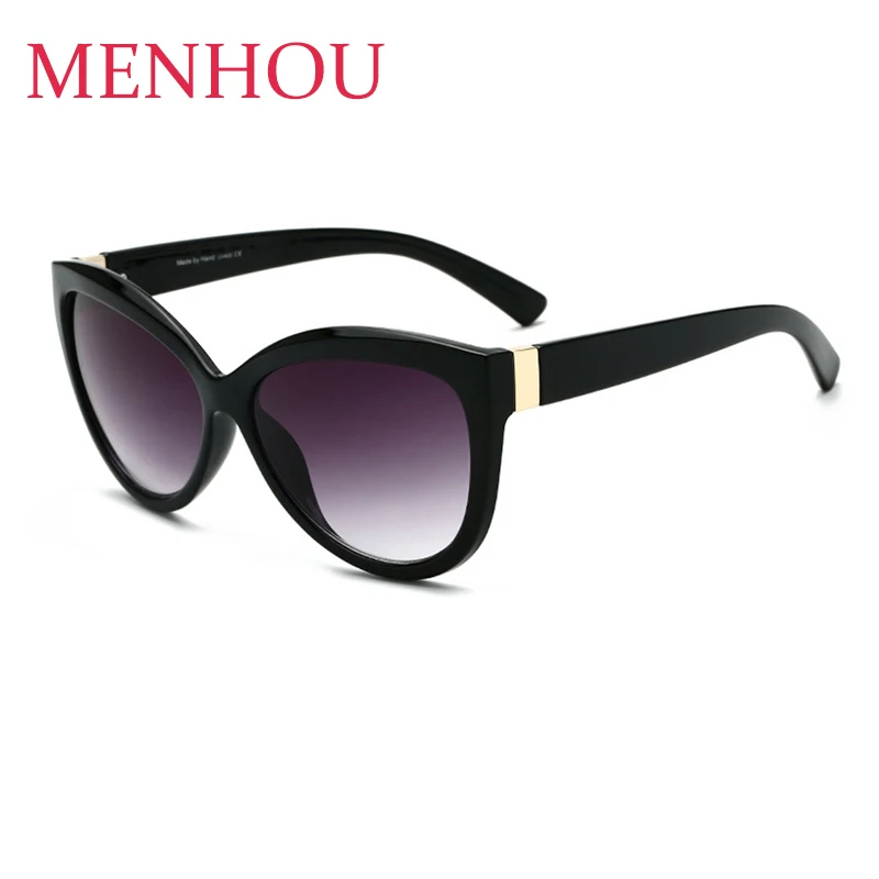 Мода градиент солнцезащитные очки кошачий глаз Для женщин 90s брендовых винтажных