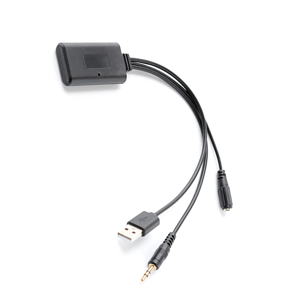 Универсальный автомобильный AUX аудио BT USB адаптер с микрофоном беспроводные