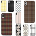 Мягкий чехол из ТПУ Для Xiaomi mi Redmi Note 3, 4, 4X, 5, 6, 7, 8, 8t, 9, 9s, 9t, 10 pro lite, с рисунком в клетку