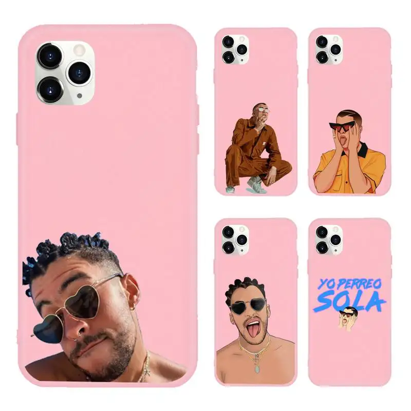 

Yo Perreo Sola Bad Bunny Maluma Phone Case Candy Color for iPhone 11 12 mini pro XS MAX 8 7 6 6S Plus X 5S SE 2020 XR