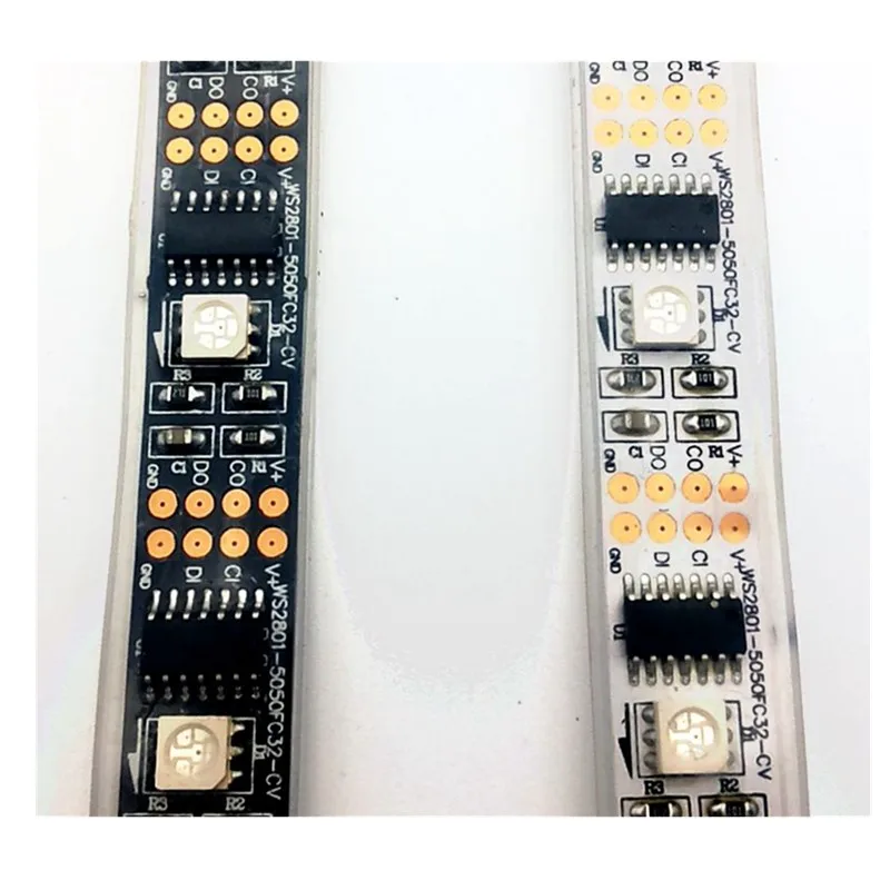 5 в постоянного тока м ws2801 внешняя 2801 ИС индивидуально Адресуемая 5050 smd Rgb лента 32