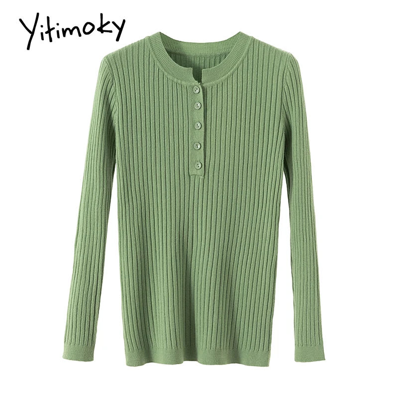 Зеленый зимний женский свитер одежда свитера Мода 2018 пуловеры полный o-образный