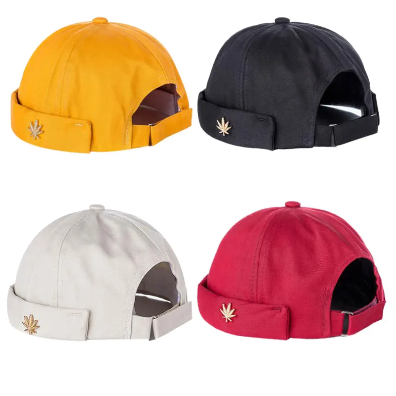 Кепка без козырька Мужская/Женская тёплый хлопковый головной убор с вышивкой