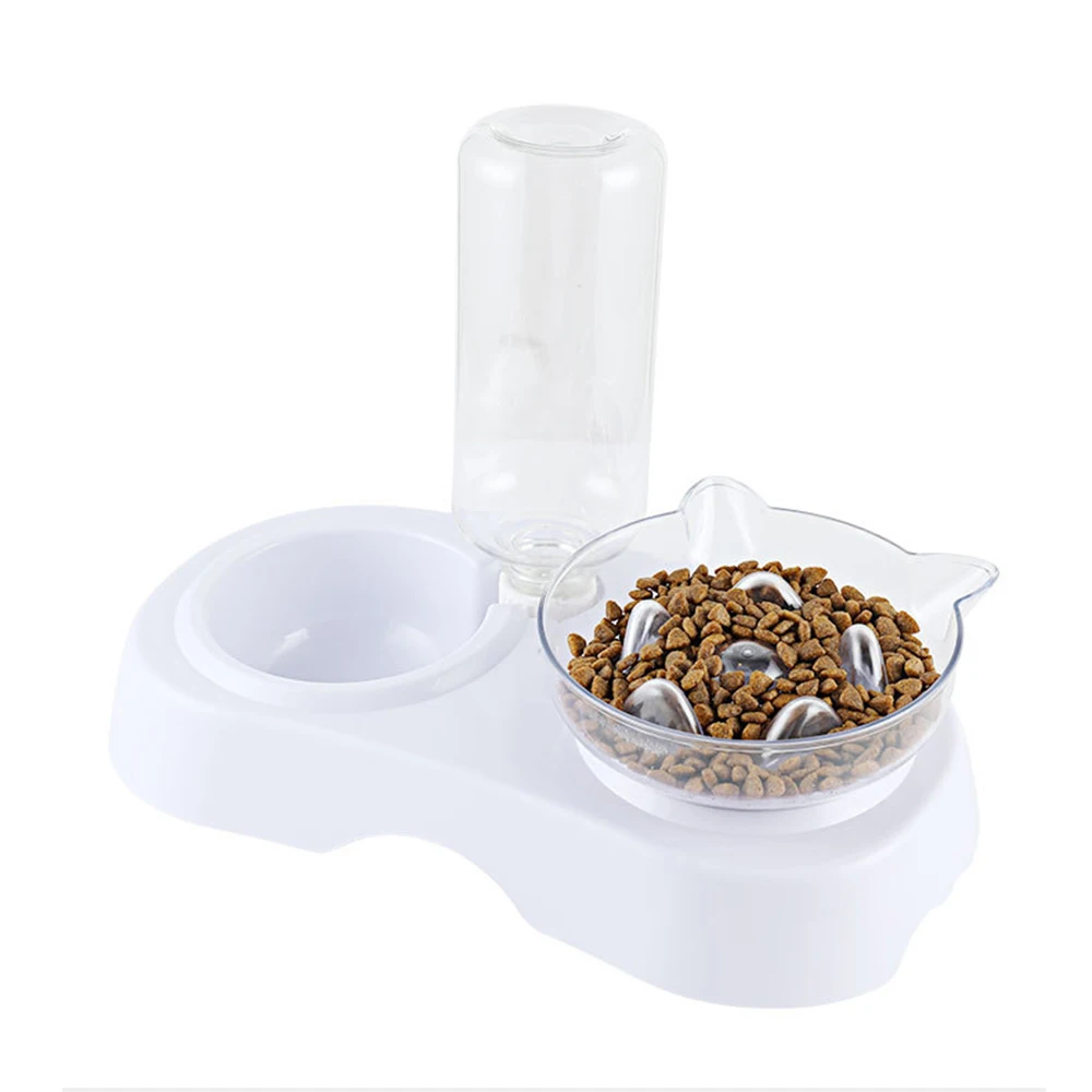 С двойным выходом для собаки кошка автоматическая кормушка кошек автоматический