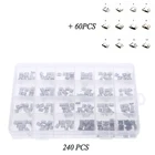 240 шт., разъём Micro USB, 24 Модели гнезда, разъем USB для зарядки, набор для MP3, Huawei, Samsung с 60 шт. микро-USB 12 моделей