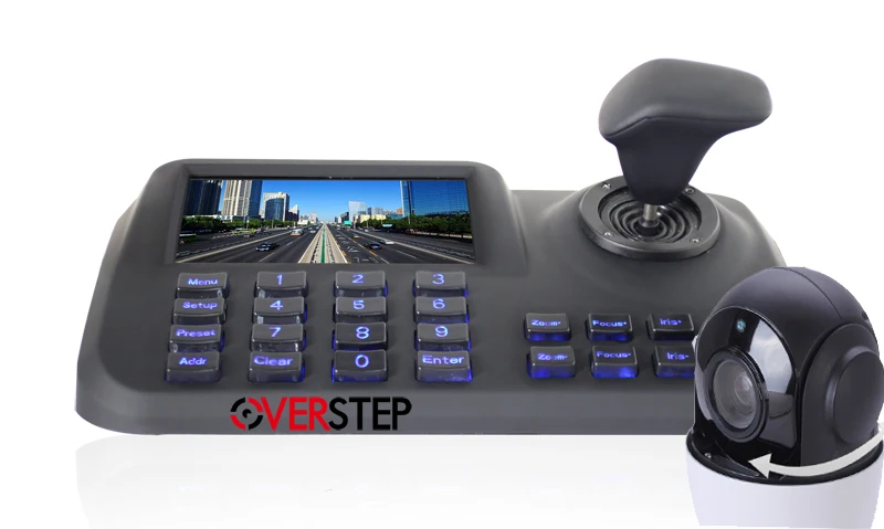 5-дюймовый ЖК-дисплей IP PTZ управление клавиатурой IP-камера 3D джойстик сетевое