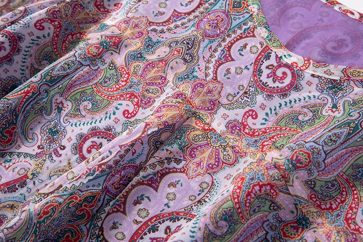 Женская двухслойная рубашка из 100% чистого шелка блузка с круглым вырезом и