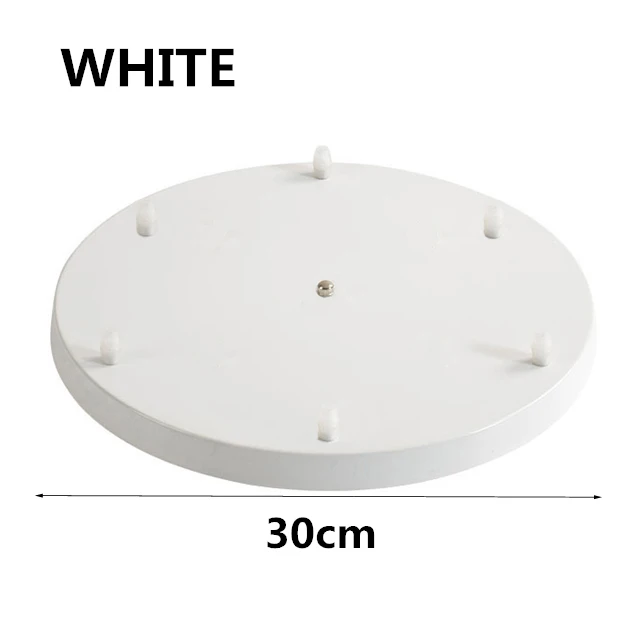 Round-White-6 heads Подвесной светильник аксессуар 3 лампы бар круглый прямоугольник потолочное крепление пластина навес настроить для подвесных светильников подвесной светильник - Цвет корпуса: Round-White-6 heads