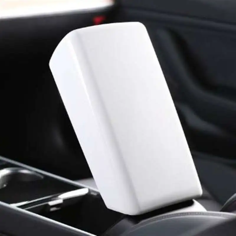 Жемчужно белый подлокотник для центральной консоли Tesla Model 3 Y защитный