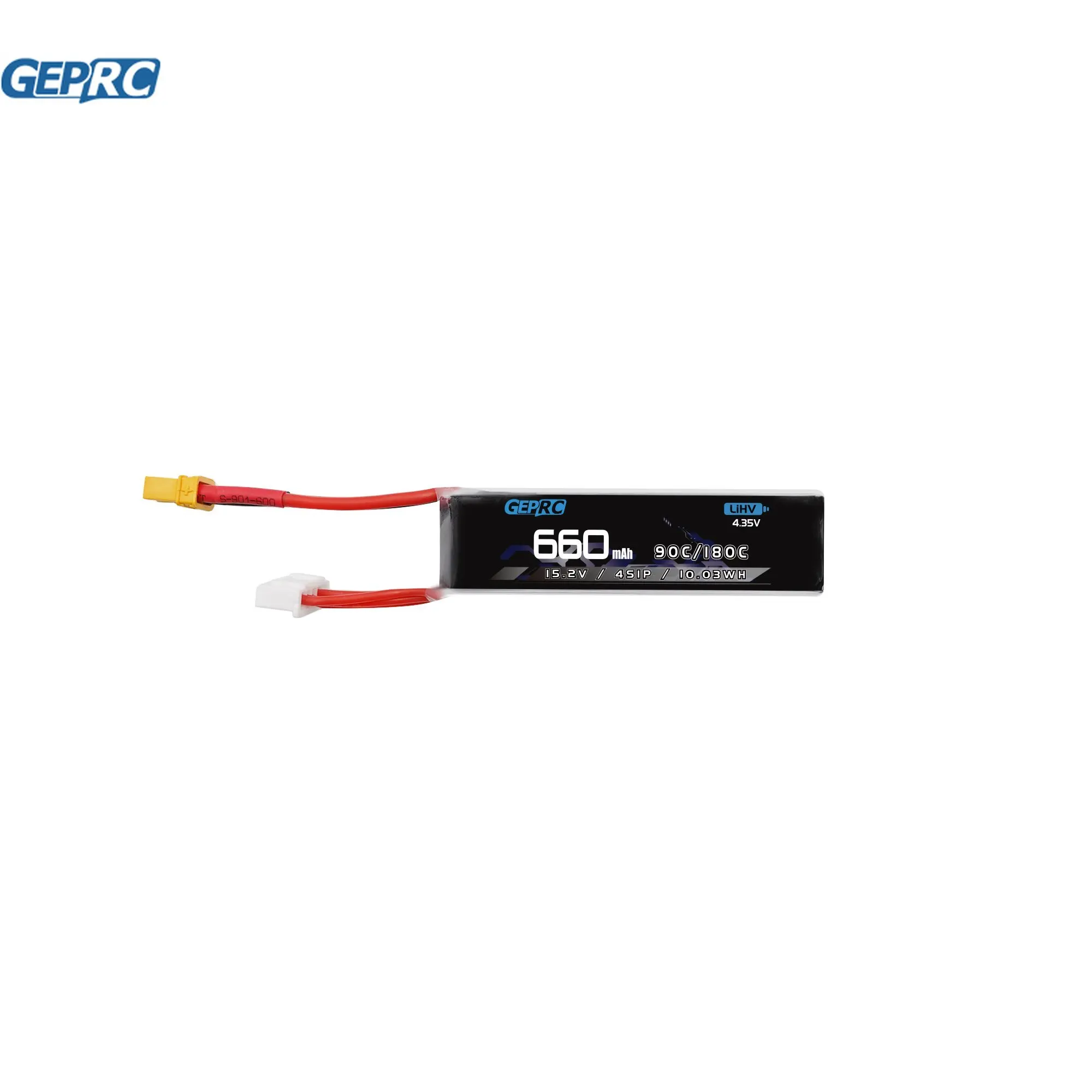 GEPRC-bater&iacute;a LiPo de 660mAh para Dron, pieza de accesorios para cuadric&oacute;ptero, 4S, 90/180C, HV, 3,8 V/4,35 V, compatible con la serie Cinelog-2