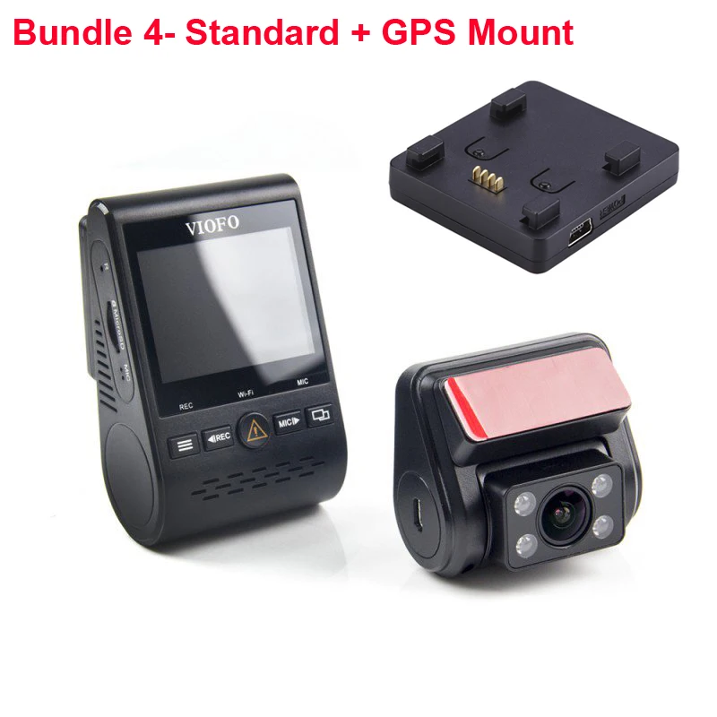 ADD GPS Mount Новинка A129 Duo IR передний и внутренний двойной видеорегистратор Автомобильная камера 5 ГГц Wi-Fi Full HD 1080P буферный режим парковки для Uber Lyft такси - Название цвета: ADD GPS Mount