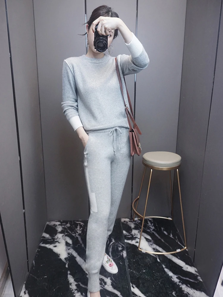 Лидер продаж 90% полный женский костюм с круглым вырезом новинка 2020 цветные