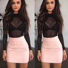 Элегантная женская сексуальная прозрачная сетчатая блузка с длинными рукавами и высоким воротом, прозрачный однотонный топ с рыбьей сеткой, блузка-рубашка