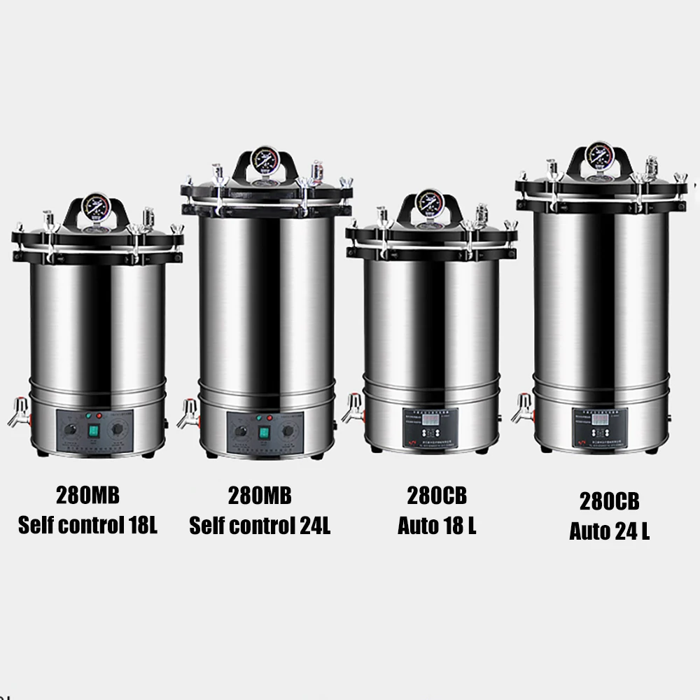 18л Портативный стерилизатор высокого давления из нержавеющей стали паровой пар