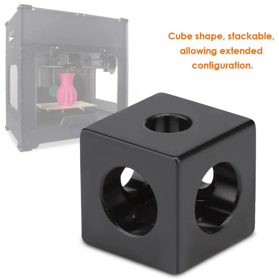 3D Printer Cube Corner Connector Three-Way Holder for V-Slot/C-Beam Linear Guide 3d printer parts | Компьютеры и офис