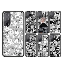 phone case for samsung galaxy s21 s20 fe s22 ultra pro lite s10 5g s10e s9 s8 plus hot japan popular anime black soft cover