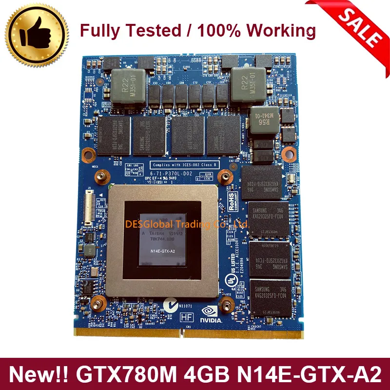 GTX780M GTX 780 м VGA Видео Графическая карта для Clevo P375SM P170EM P150EM P157SM P151SM P150SM P170SM P177SM P370SM P570EM