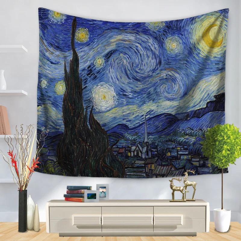 Гобелен в стиле хиппи панк с рисунком черепа настенный гобелен из полиэстера