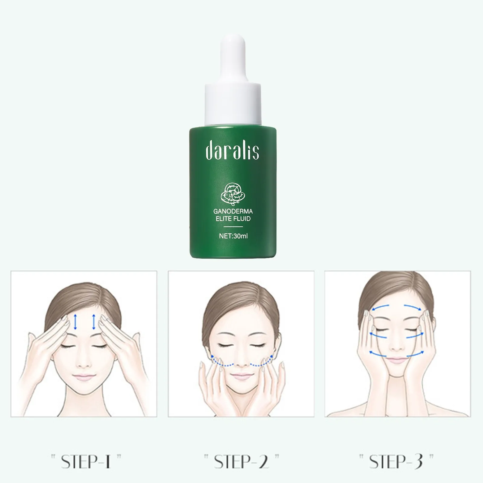 30 мл экстракт Ganoderma Lucidum питает и увлажняет пополнения воды затянуть отбеливающая