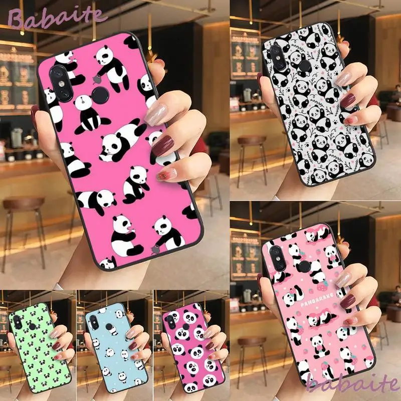Высококачественный чехол для телефона Babaite с забавной милой пандой Redmi note 8 8Pro 8T 6pro