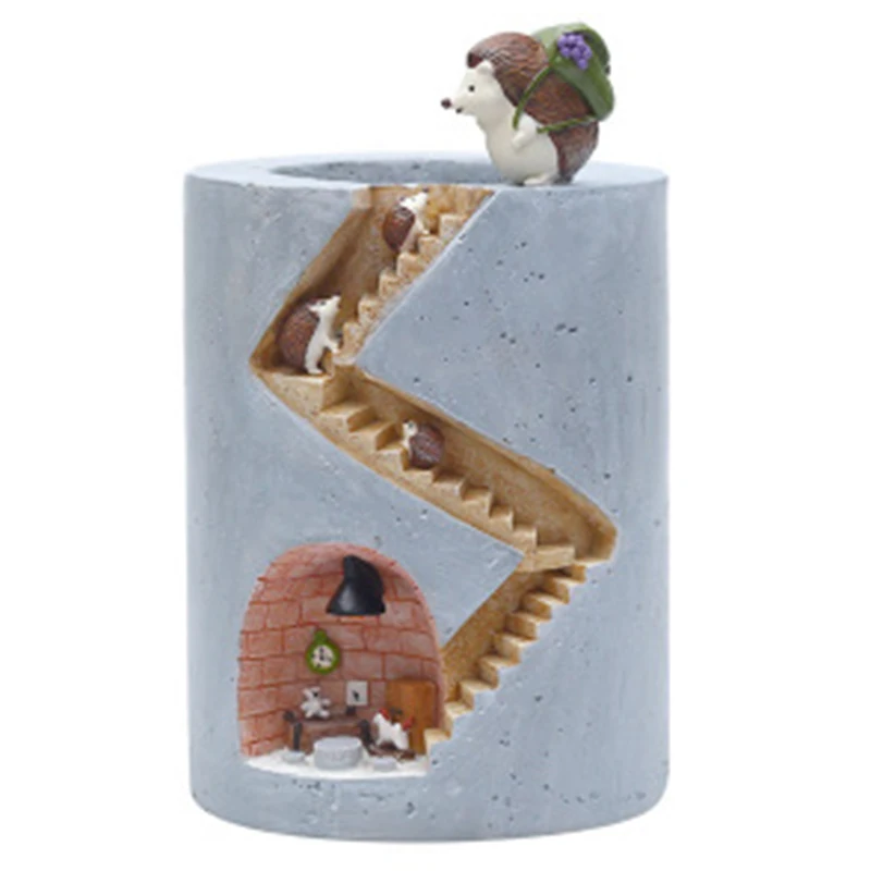 Кастрюля для цветочный горшок суккулентных растений животных контейнер посадки